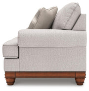 Ashley Furniture Clearbrooke living room set with sofa, loveseat, and armchair in a modern fabric design.