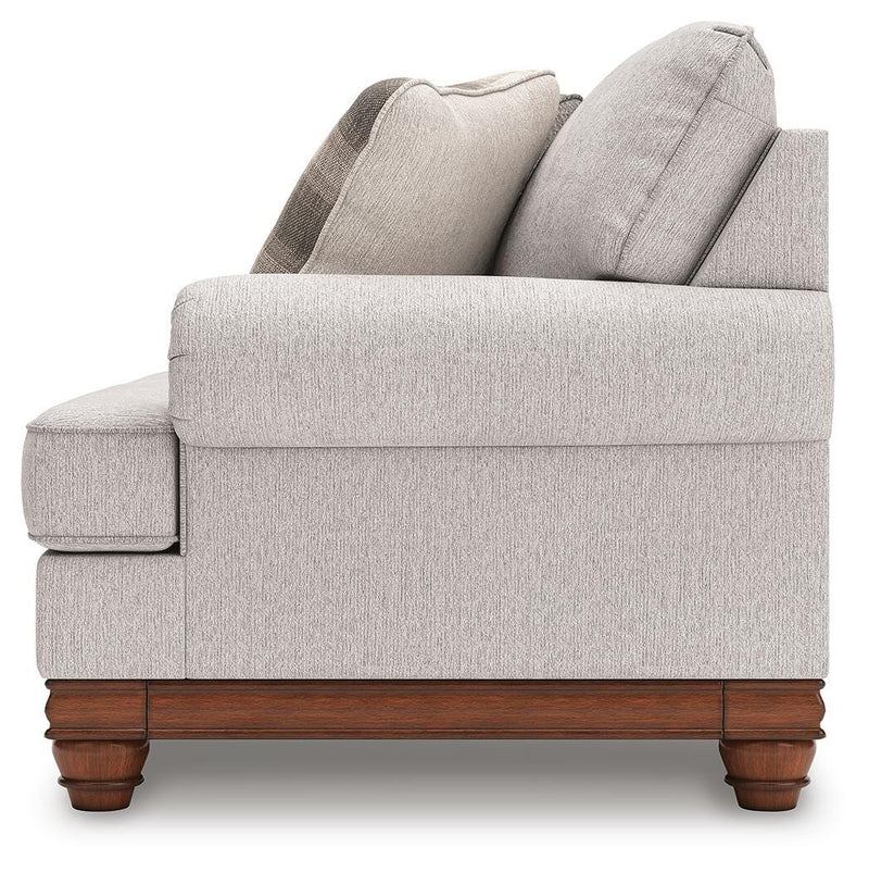 Ashley Furniture Clearbrooke living room set with sofa and matching chairs in a modern design, shown in a stylish living space.