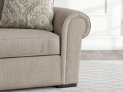Ashley Furniture Sararose oversized chair with plush fabric and wide seat, perfect for a modern living room.