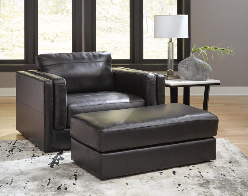 Ashley Furniture Amiata upholstery package featuring a stylish living room set with fabric sofas and armchairs, modern design.