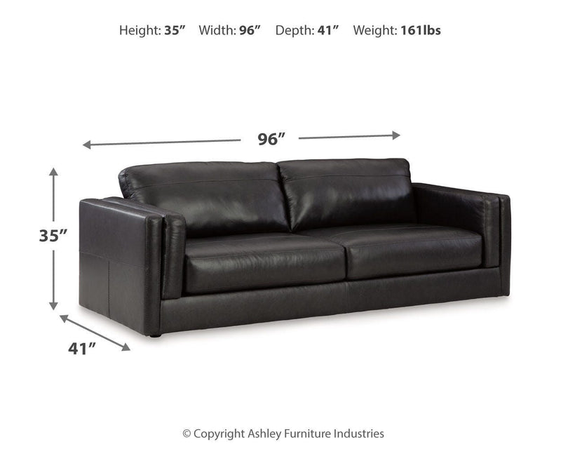Amiata upholstery package for Ashley Furniture living room set, featuring plush fabric sofa and matching armchairs.