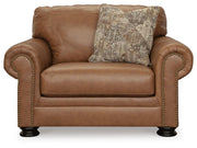 Ashley Furniture Carianna oversized chair with plush upholstery and wide seating, shown from a front head-on perspective.