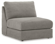Ashley Furniture Avaliyah sectional with chaise, showing a modern fabric sofa with a spacious L-shaped design and plush cushions.
