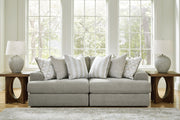Ashley Furniture Avaliyah Sectional Loveseat with plush cushions and neutral fabric, displayed in a modern living room setting.