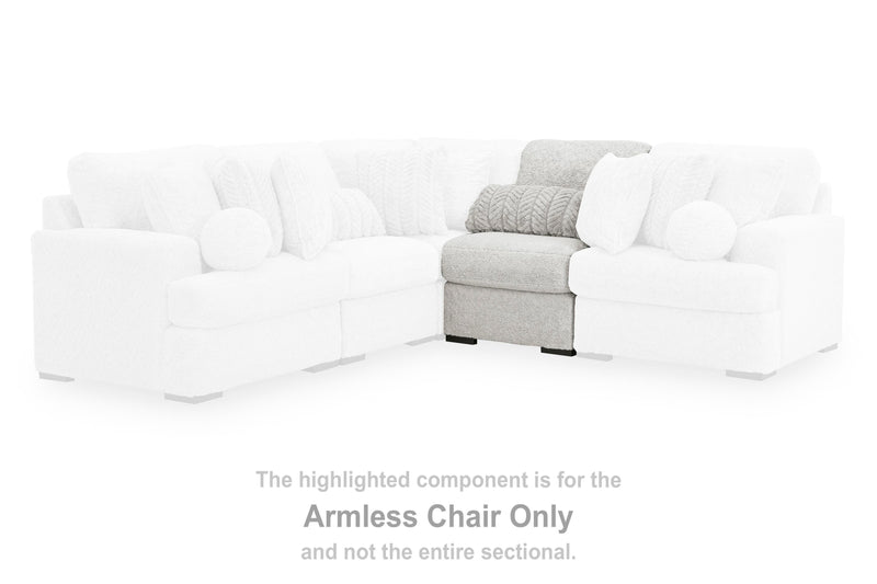 Ashley Furniture Cuddle Plush sectional with chaise, soft fabric upholstery, and comfortable seating in a modern living room setting.