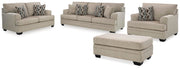 Ashley Furniture Stonemeade living room set with a sofa and loveseat featuring neutral fabric upholstery and contemporary design.