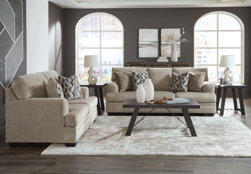 Ashley Furniture Stonemeade living room set with a sofa and matching chairs in a cozy, modern design with neutral upholstery.