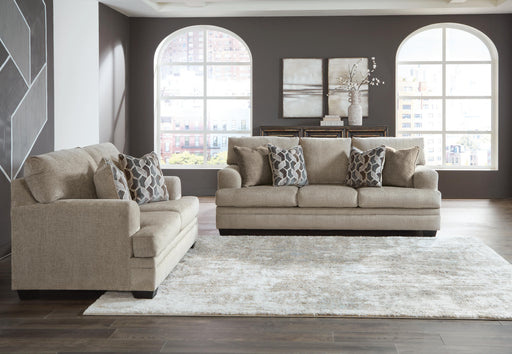 Ashley Furniture Stonemeade living room set with plush sofa and matching armchair in a cozy, modern design.