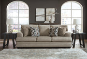 Ashley Furniture Stonemeade living room set with sofa, loveseat, and armchair in neutral fabric, modern design for stylish living spaces.