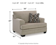 Ashley Furniture Stonemeade living room set with sofa, loveseat, and armchair in a modern fabric design.