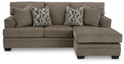 Ashley Furniture Stonemeade living room set with plush fabric sofa and loveseat, stylish cushions, and wooden legs.