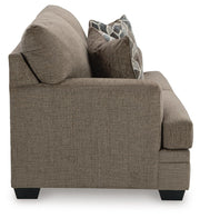 Ashley Furniture Stonemeade living room set with sofa and armchair, featuring neutral fabric and modern design.