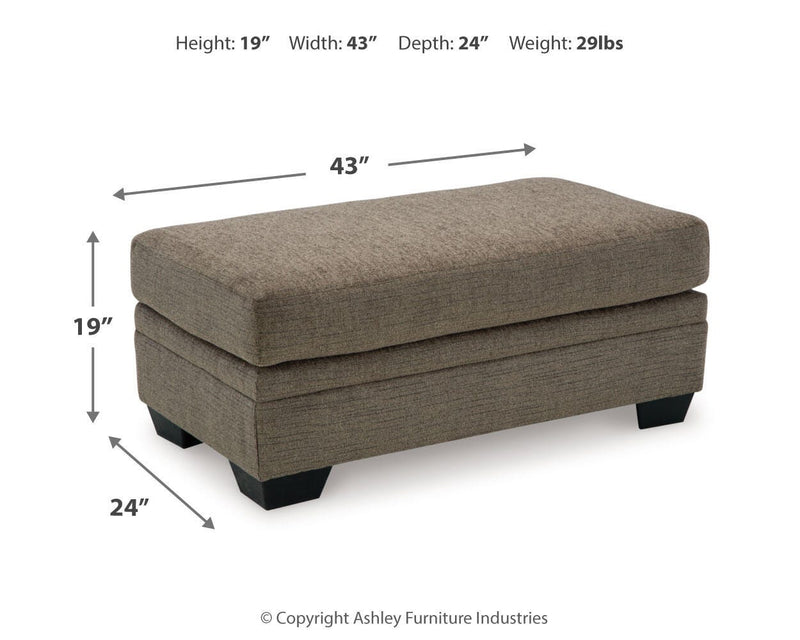 Ashley Furniture Stonemeade living room set with a sofa and armchairs, featuring neutral upholstery and contemporary design.