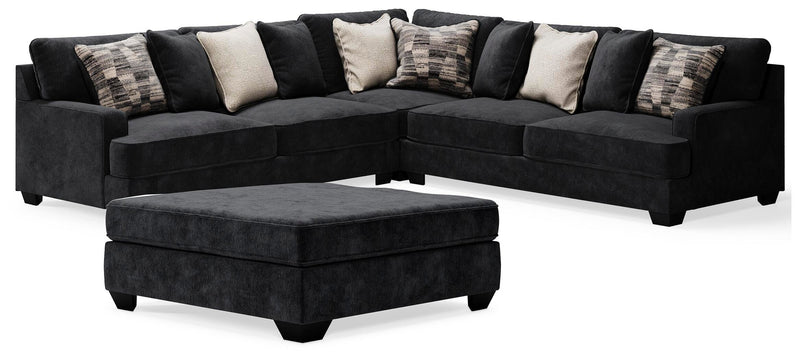 Ashley Furniture Lavernett living room set with plush sofa and matching armchair, featuring neutral fabric and modern design.