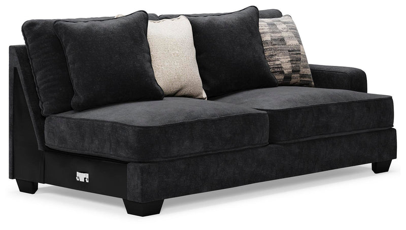 Ashley Furniture Lavernett living room set with sofa and armchair shown from an angled view in a modern living space.