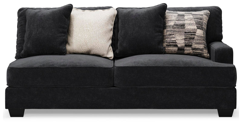 Ashley Furniture Lavernett living room set with sofa and loveseat in a cozy, modern design, shown from a head-on view.