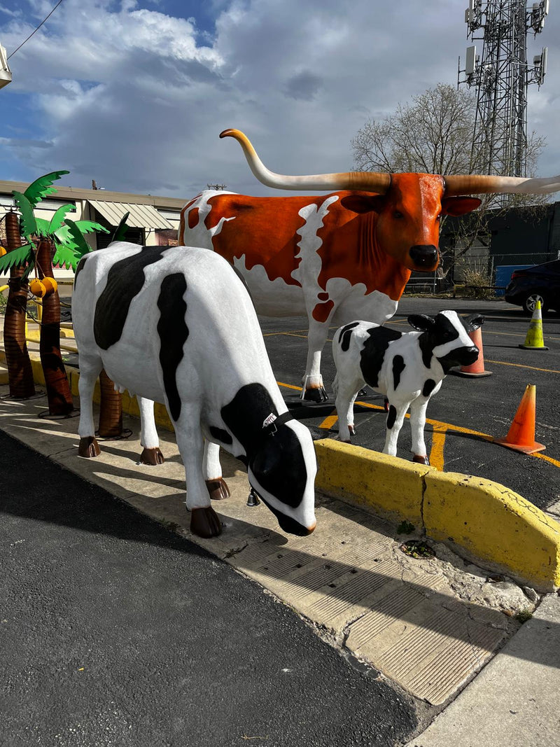 Life Size Longhorn Statue - 10FT