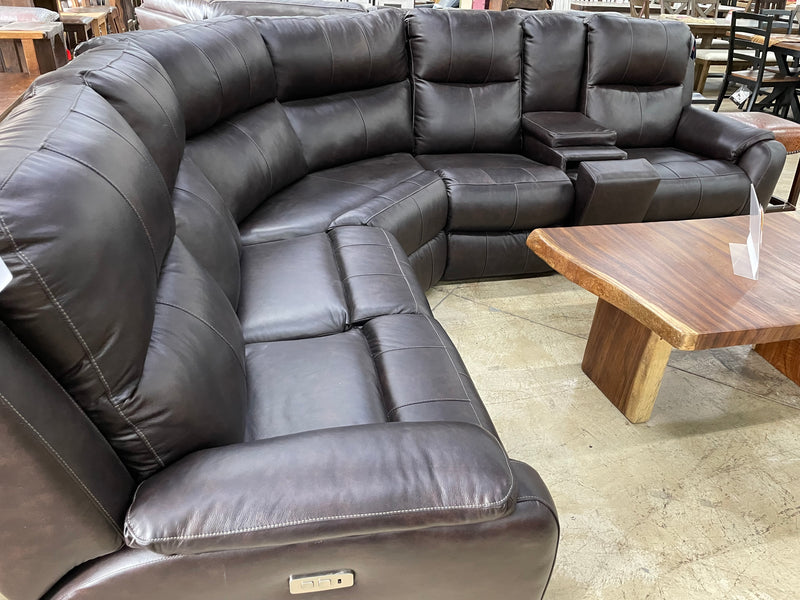 **CLEARANCE** Eastwood Colorado Power Leather Sectional – 3-Piece