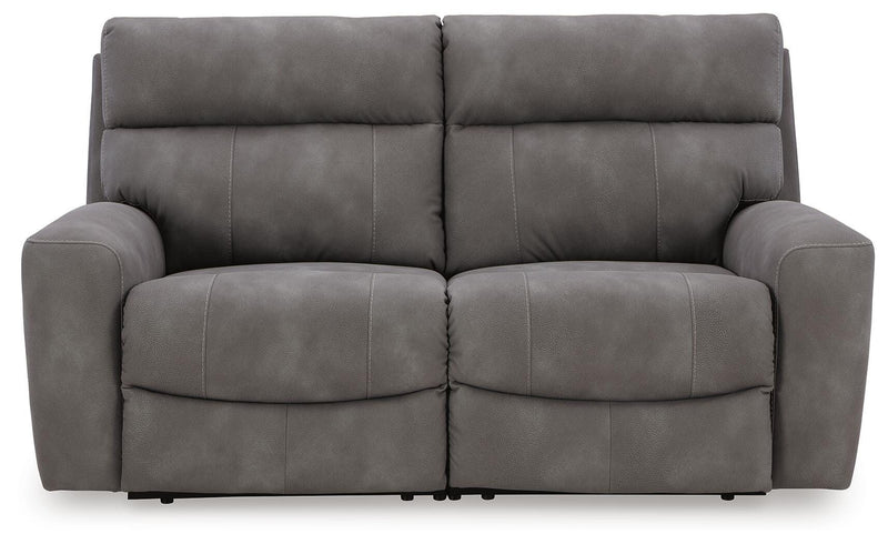 Ashley Furniture Next-Gen DuraPella living room set with plush sofa and armchair, featuring modern fabric upholstery and stylish design.