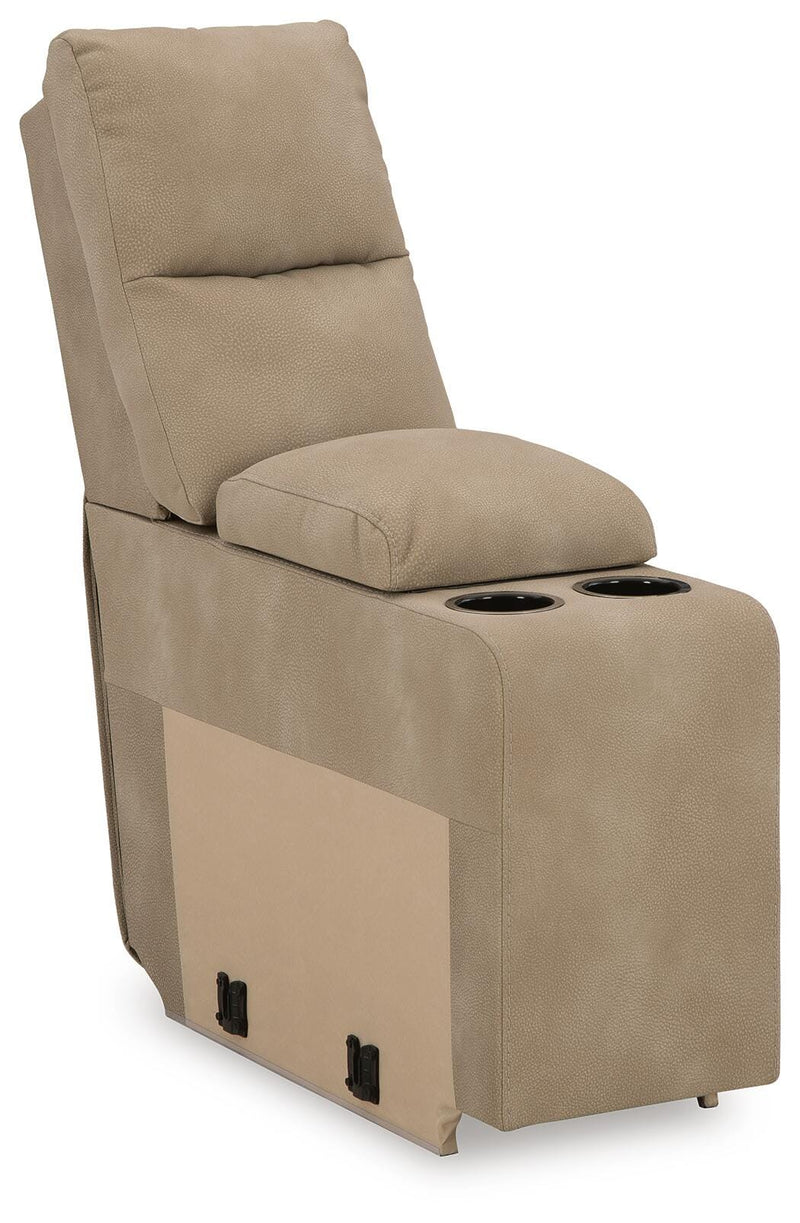Next-Gen DuraPella power reclining sectional sofa by Ashley Furniture, angled view showing plush cushions and reclining features.