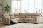 Ashley Furniture Next-Gen DuraPella power reclining sectional with plush cushions and modern design, shown in a spacious living room setting.