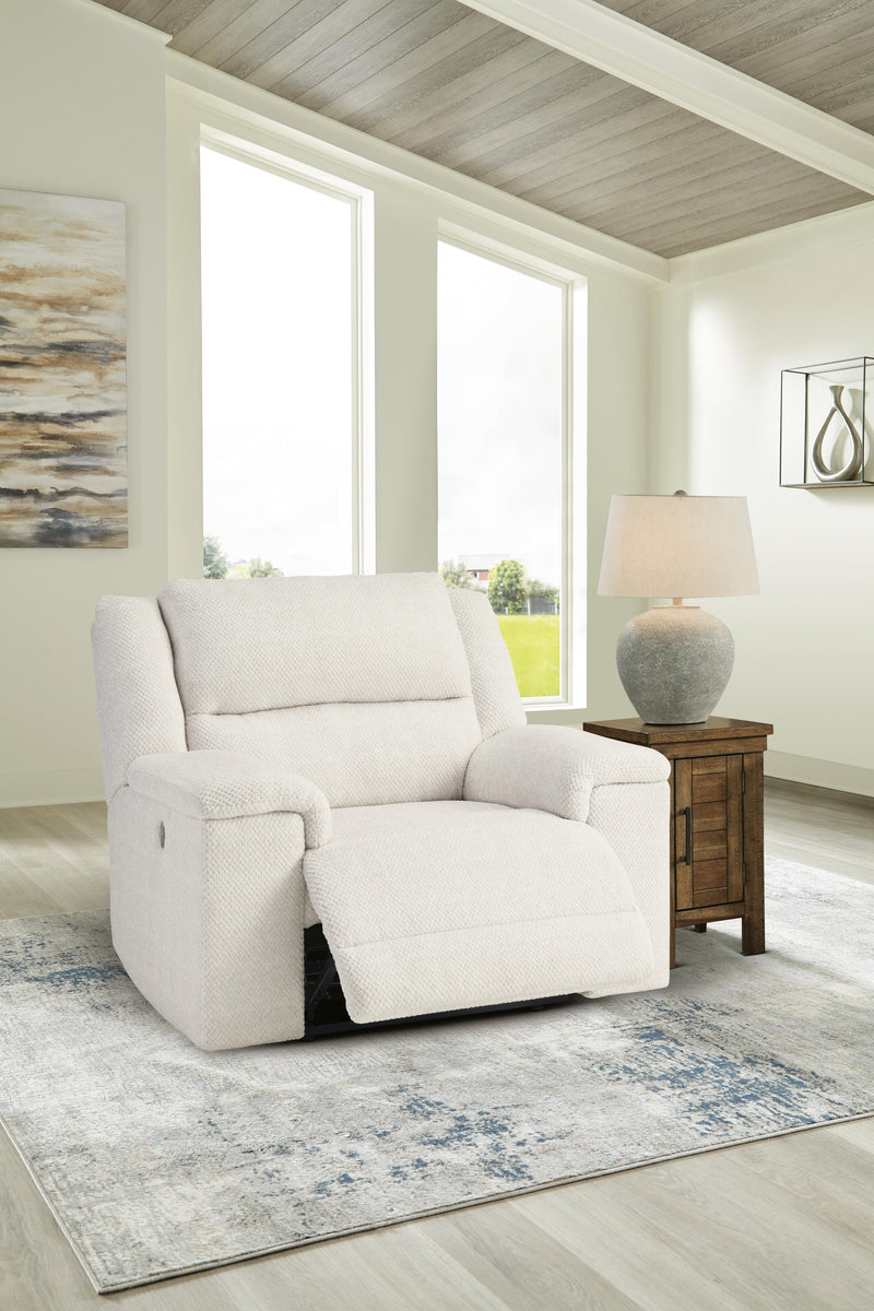 Open view of Ashley Furniture Keensburg living room set with sofa and loveseat in a modern living space.