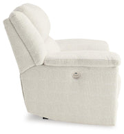 Ashley Furniture Keensburg living room set with sofa and loveseat in neutral fabric, stylishly arranged in a modern living space.