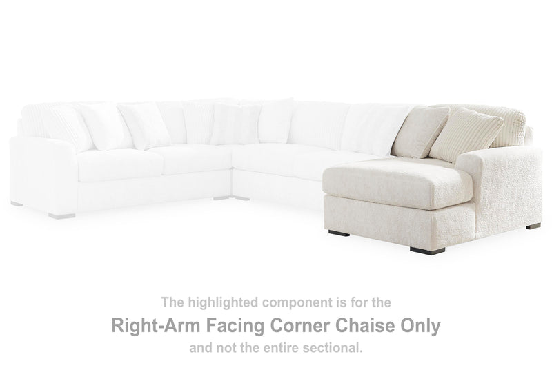 Ashley Furniture Chessington sectional with double chaise, modern fabric sofa with multiple cushions and a spacious seating design.