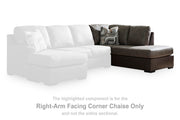 Ashley Furniture Castille Way sleeper sectional with chaise, featuring plush upholstery and modern design, shown in a cozy living room setting.