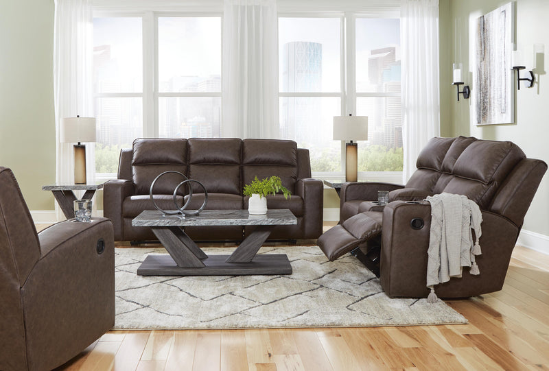 Ashley Furniture Lavenhorne living room set featuring a sofa and loveseat with plush cushions in a modern design.