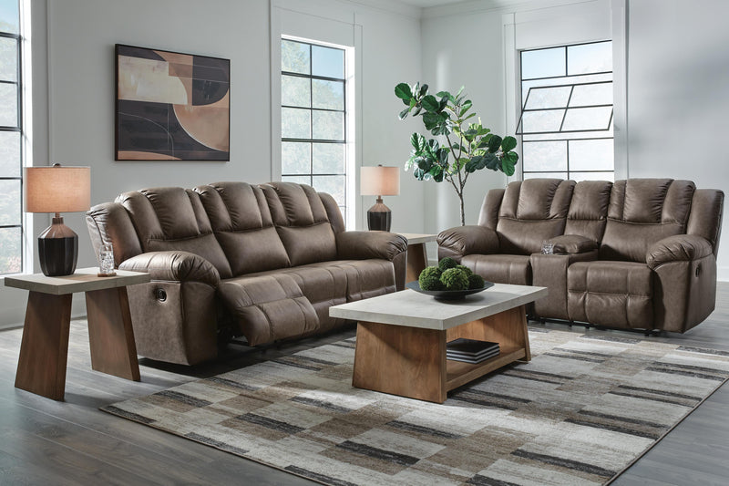 Ashley Furniture Lowilla living room set featuring a sofa and loveseat with plush cushions and modern design.