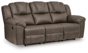 Ashley Furniture Lowilla living room set with sofa and armchair, showcasing plush cushions and modern design from an angled view.