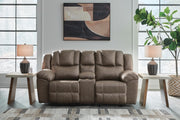 Ashley Furniture Lowilla living room set with a sofa and armchair in a modern design, featuring neutral upholstery and wooden legs.