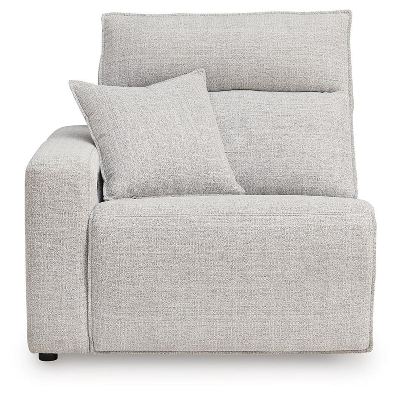 Ashley Furniture Modmax II reclining sectional sofa with chaise, featuring plush cushions and a modern design.