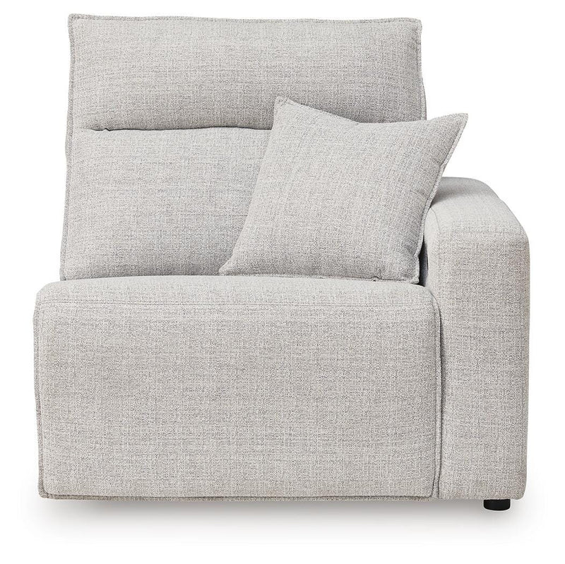 Ashley Furniture Modmax II sectional reclining sofa with chaise, featuring plush cushions and a sleek fabric finish.