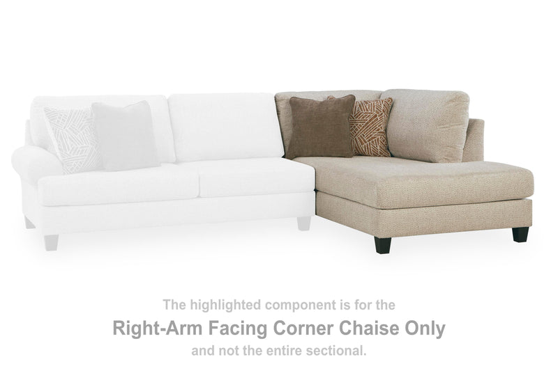 Ashley Furniture Steelwater Retreat sectional with chaise, shown in a stylish living room setting, featuring plush cushions and modern design.