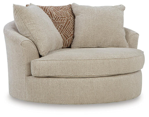 Ashley Furniture Steelwater Retreat oversized swivel accent chair with plush fabric and a comfortable, stylish design.