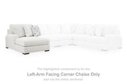 Misty-Lakes Super Chaise sectional by Ashley Furniture with plush cushions and neutral fabric in a modern living room setting.