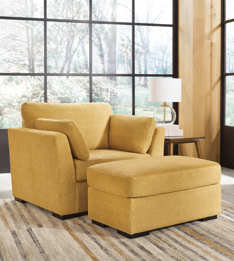 Ashley Furniture Keerwick living room set with sofa and loveseat in soft upholstery, stylish and comfortable for modern living rooms.