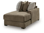 Ashley Furniture Camellia-Court sectional with chaise, shown from an angled view featuring plush upholstery and modern design.