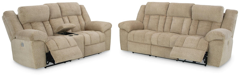 Ashley Furniture Tip-Off 2-piece living room set with sofa and loveseat, featuring neutral upholstery and modern design.