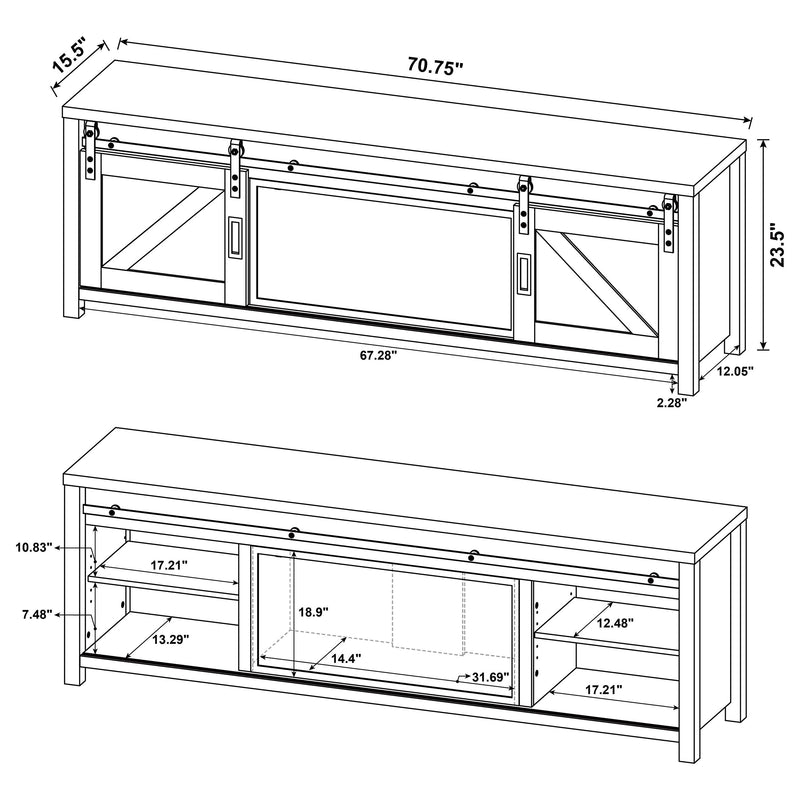 Enfield TV Stand Fireplace Console