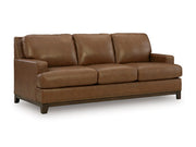 Ashley Furniture Saonara living room set with a sofa and loveseat, featuring plush cushions and modern design in a cozy living space.