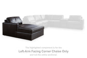 Ashley Furniture Modmax II sectional with chaise and storage consoles, featuring plush cushions and modern design.