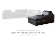 Ashley Furniture Modmax II sectional with chaise and storage consoles, featuring plush cushions and sleek upholstery.