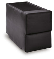 Ashley Furniture Modmax II sectional sofa with storage console, shown from an angled view in a modern living room setting.