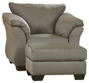 Ashley Furniture Darcy living room set with sofa and loveseat, featuring plush cushions and modern design in a stylish living space.