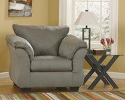 Ashley Furniture Darcy Chair with plush fabric and modern design, featuring a sleek frame and comfortable cushioning.