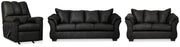 Ashley Furniture Darcy living room set includes a sofa and armchair with neutral upholstery and modern design.