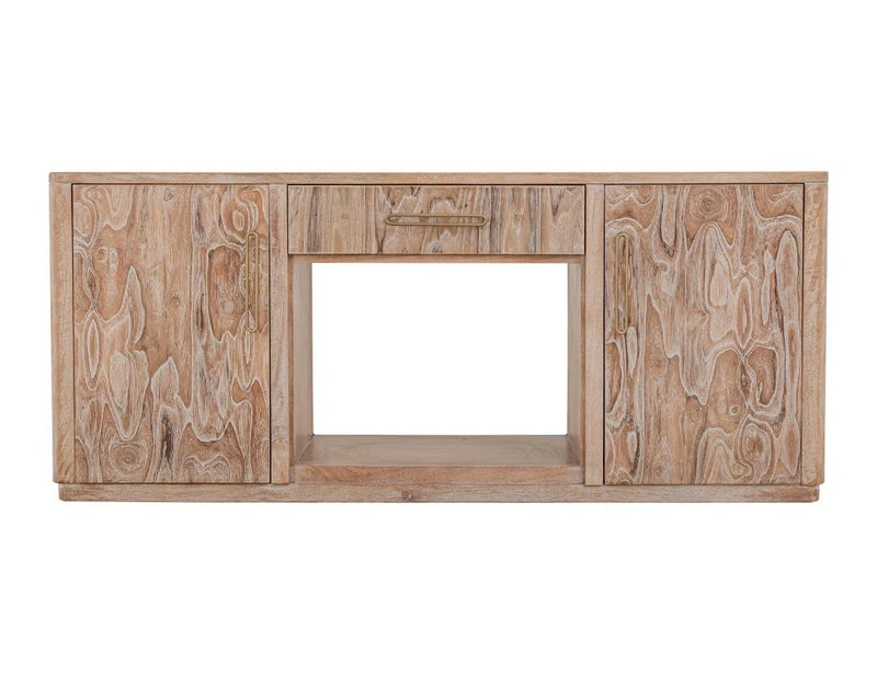 White Balam, Wall Unit with Electric Fireplace Insert